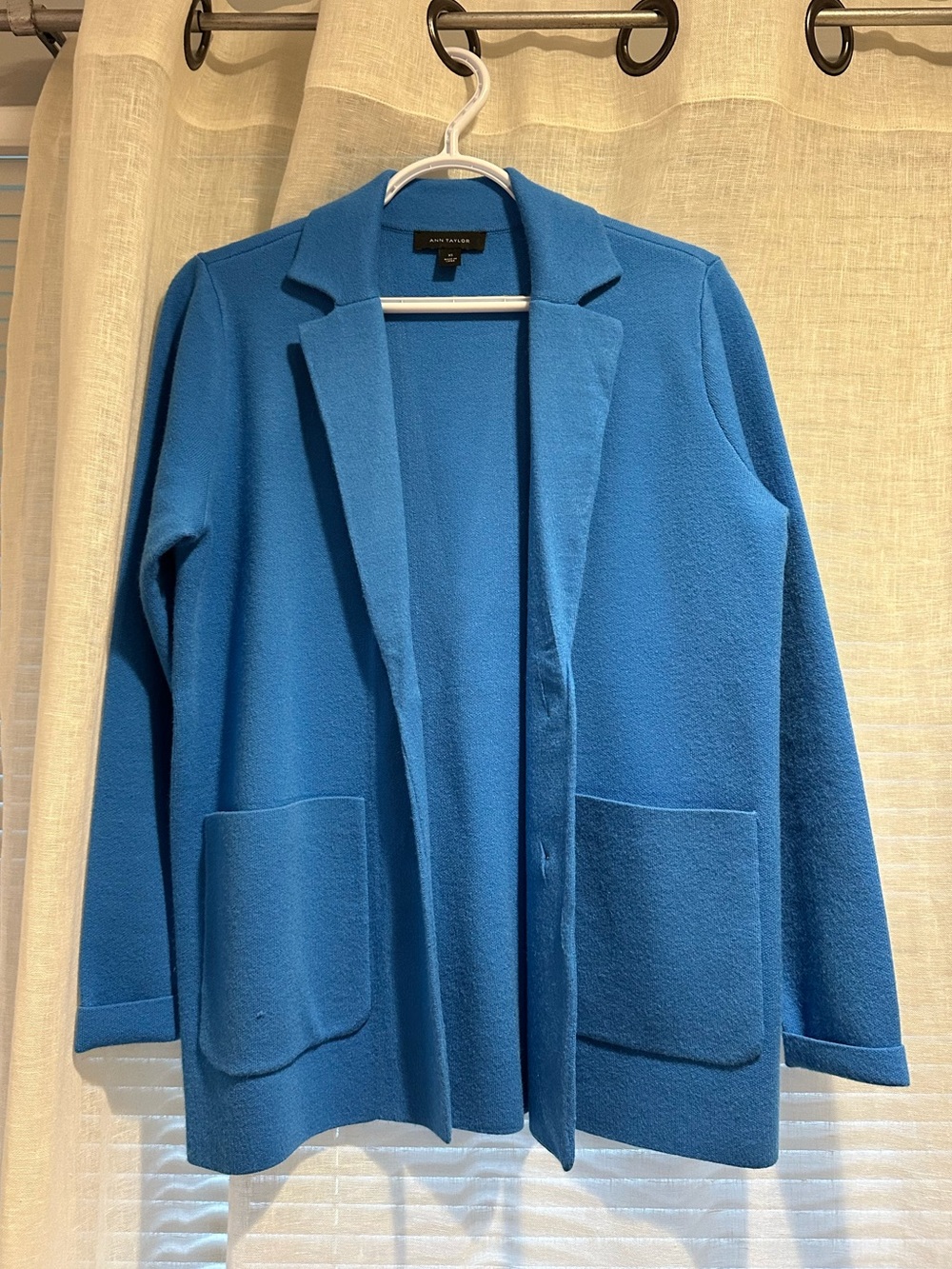 Ann Taylor Blue Knit Jacket